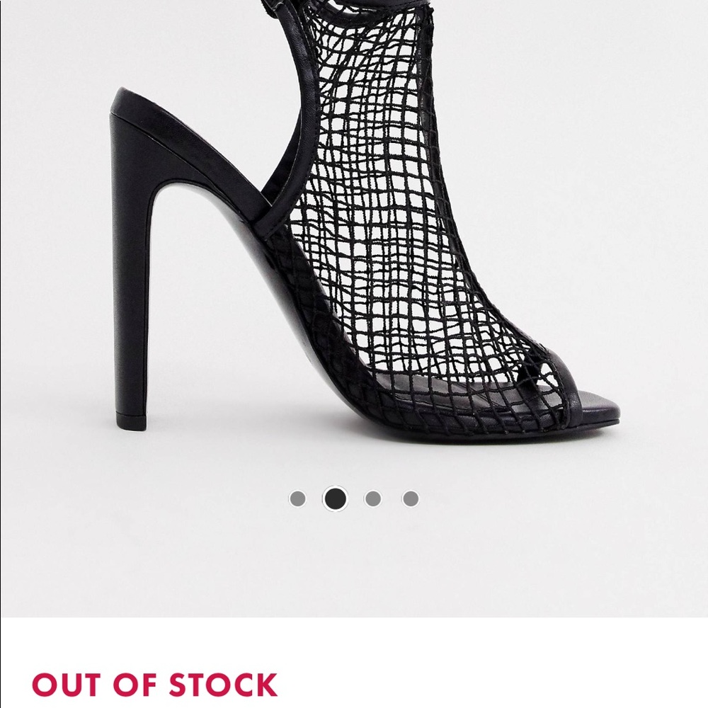 Fishnet peep toe - Picture 2 of 2